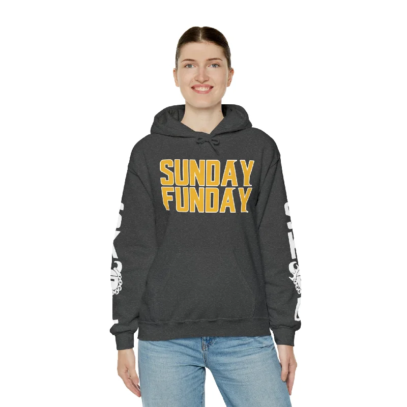 Unisex Heavy Blend™ Hooded Sweatshirt - SUNDAY FUNDAY + Original (Sleeves)