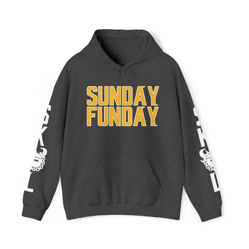 Unisex Heavy Blend™ Hooded Sweatshirt - SUNDAY FUNDAY + Original (Sleeves)