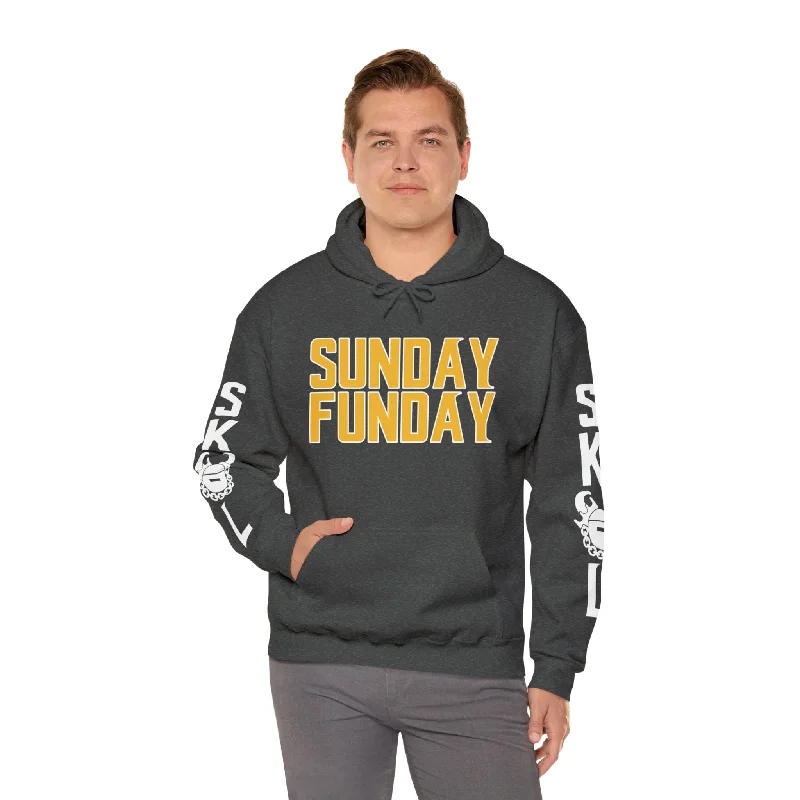 Unisex Heavy Blend™ Hooded Sweatshirt - SUNDAY FUNDAY + Original (Sleeves)