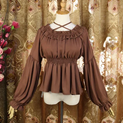 one size / brown long sleeve