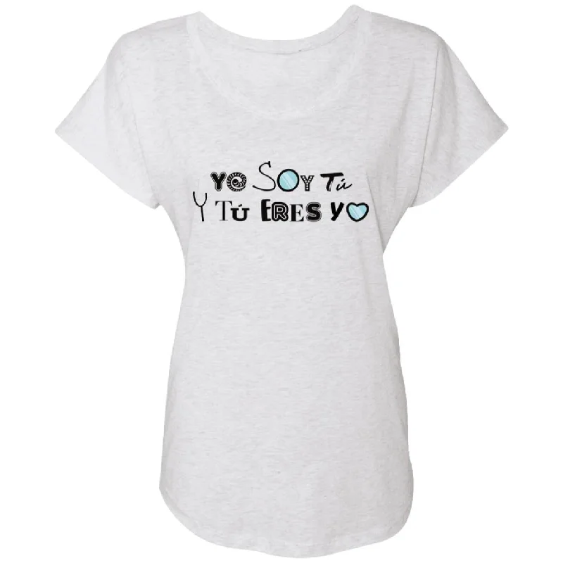 Ladies' Triblend Dolman Sleeve Woman's T-shirt, Yo Soy Tú