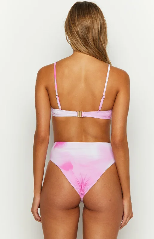 9.0 Swim Montego Pink Print Underwire Bikini Top