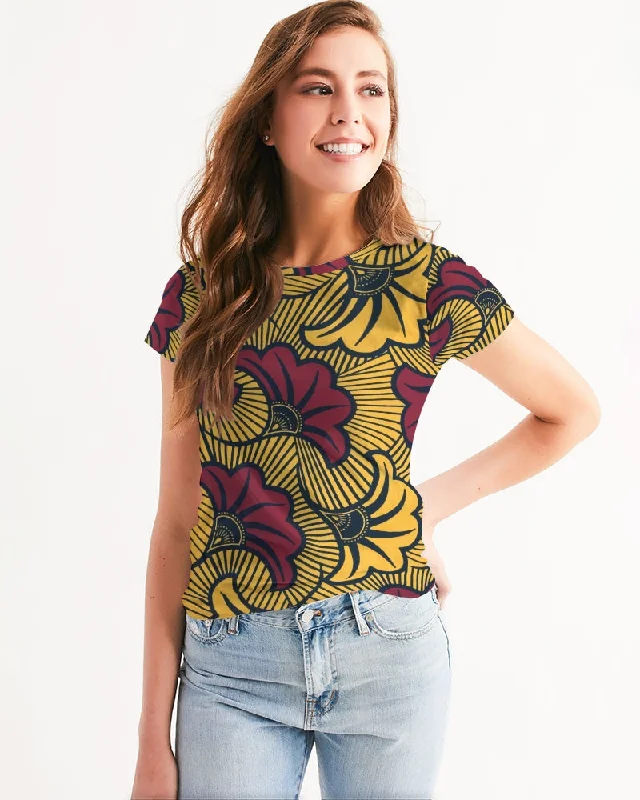 AKH African Fleurs Rouges Women's Tee