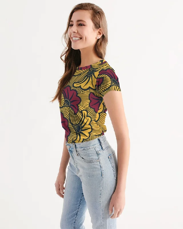 AKH African Fleurs Rouges Women's Tee