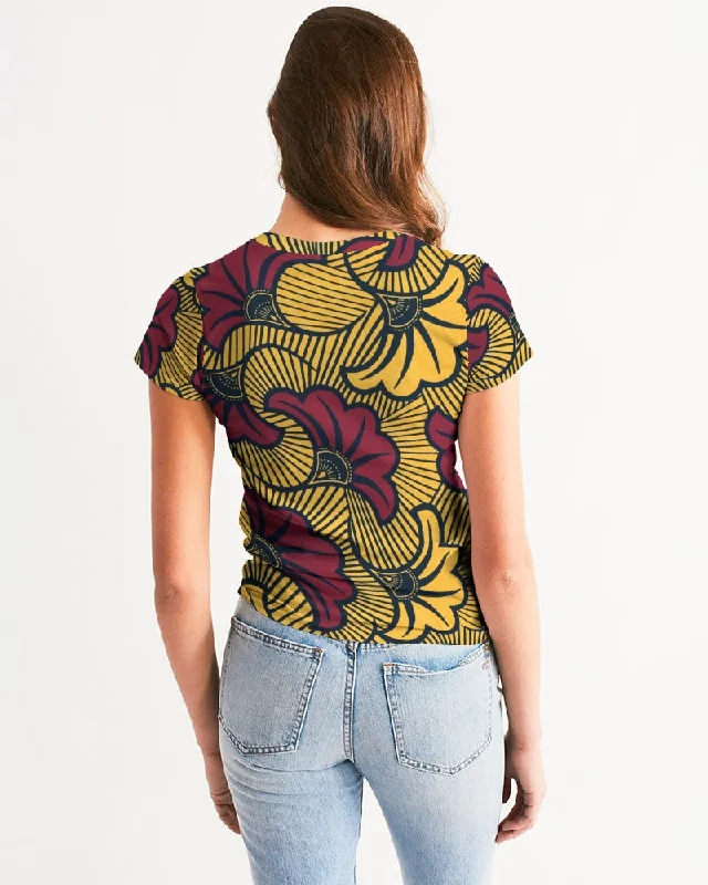 AKH African Fleurs Rouges Women's Tee