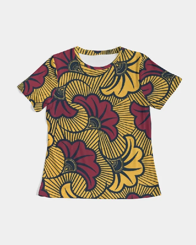 AKH African Fleurs Rouges Women's Tee