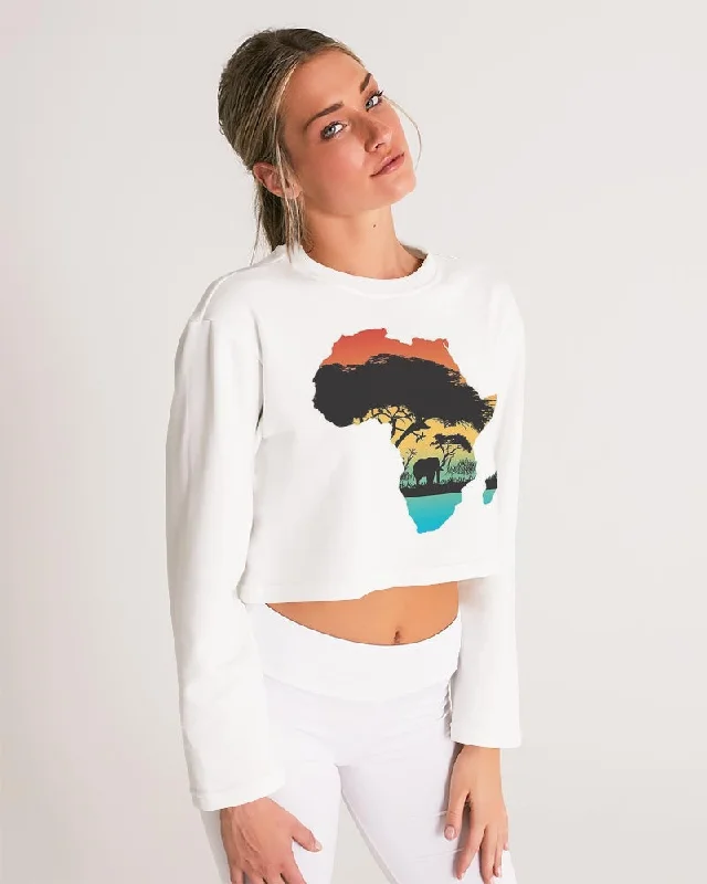 AKH African Motherland Women's Cropped Sweatshirt