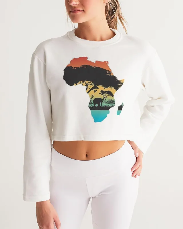 AKH African Motherland Women's Cropped Sweatshirt