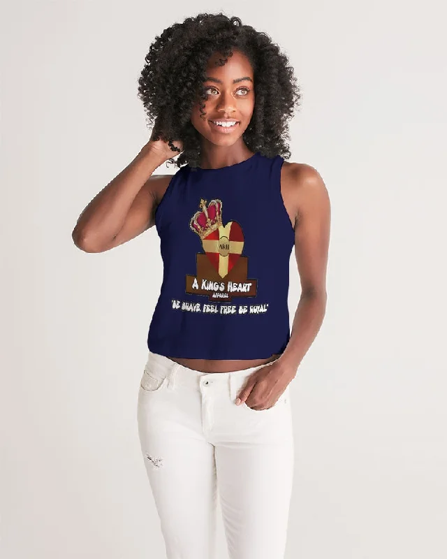 AKH Navy Blue Women's Cropped Tank