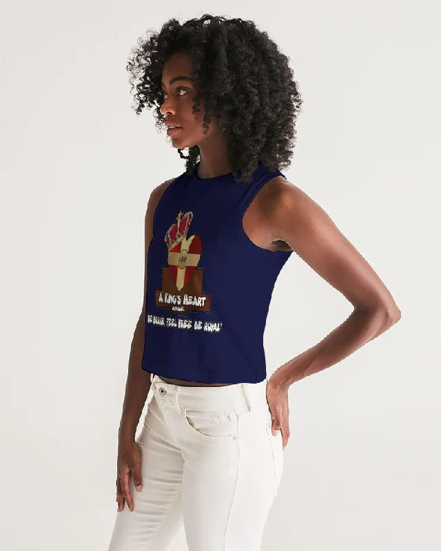 AKH Navy Blue Women's Cropped Tank