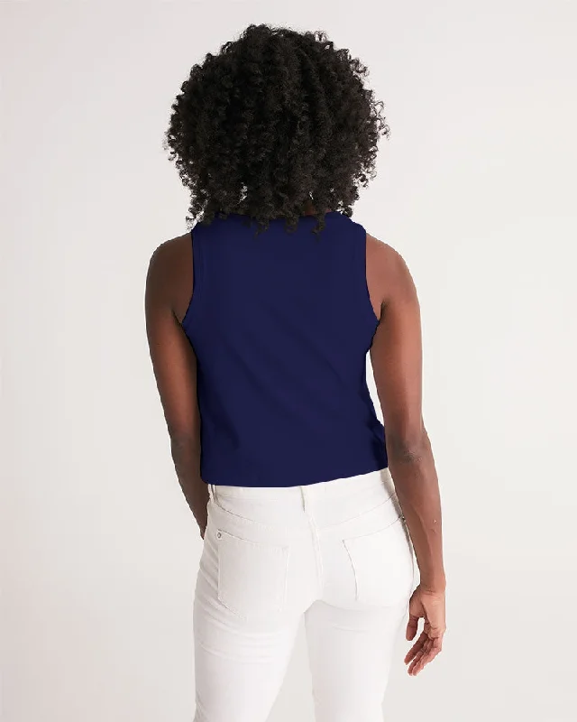 AKH Navy Blue Women's Cropped Tank