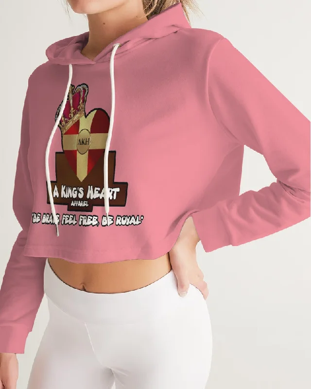 AKH Pink Women's Cropped Hoodie