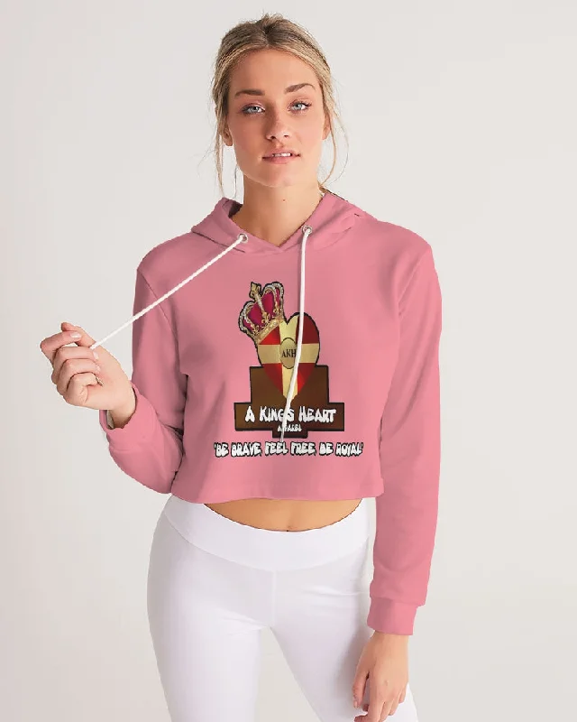 AKH Pink Women's Cropped Hoodie