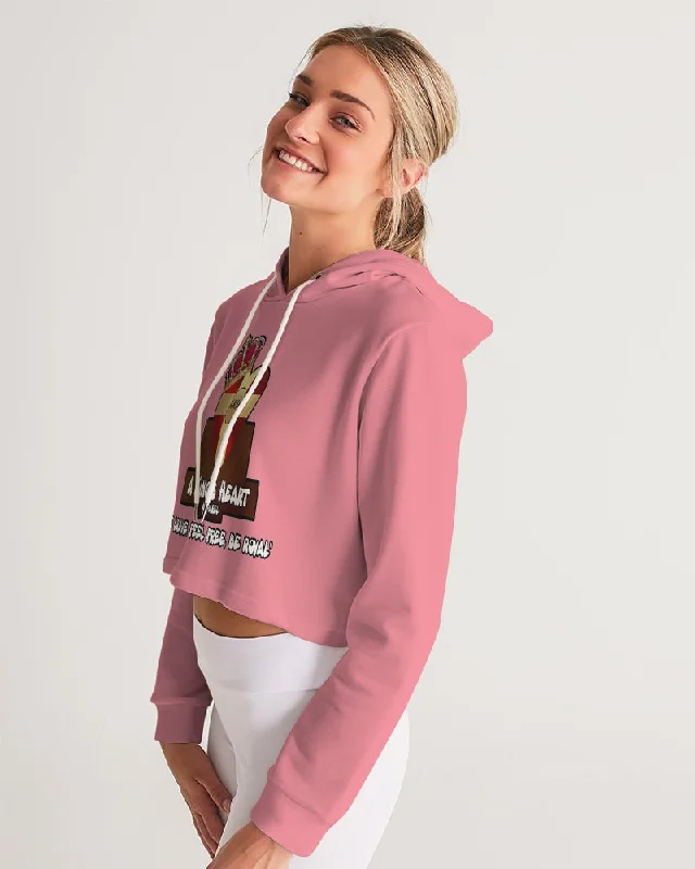 AKH Pink Women's Cropped Hoodie