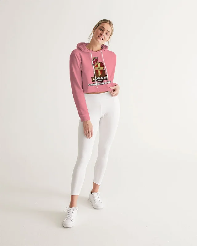 AKH Pink Women's Cropped Hoodie