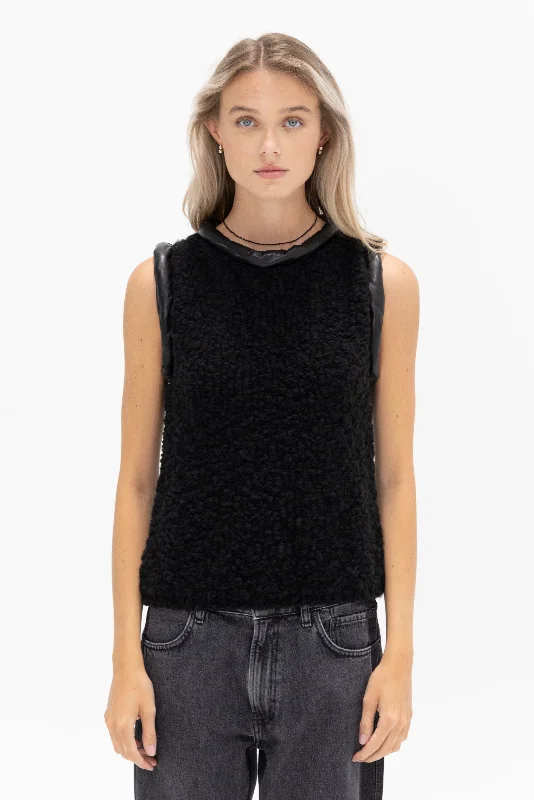 Sleeveless Top, Black