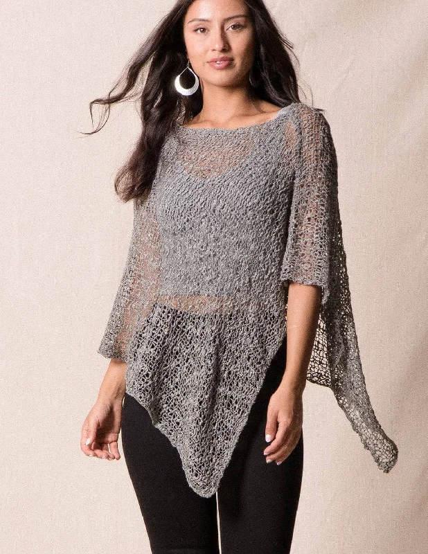 Handwoven Riva Knit Poncho