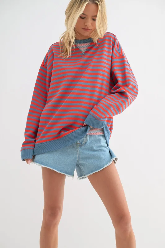 Ivy Striped Crewneck