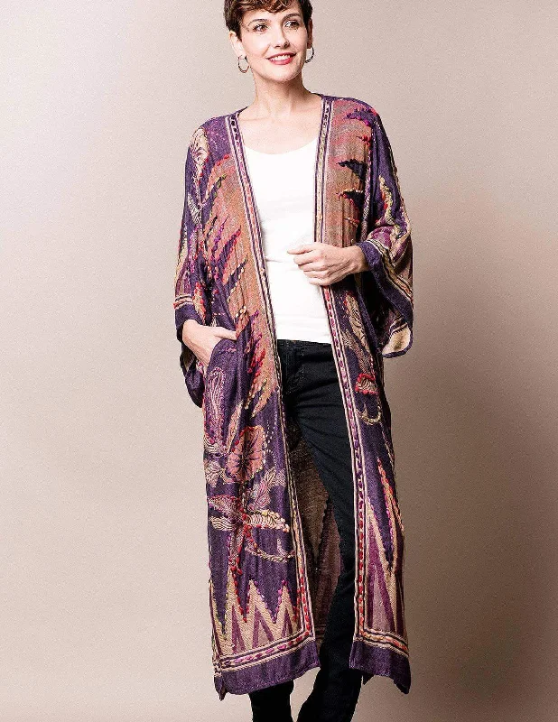 Maya Kimono Wrap - Deep Plum