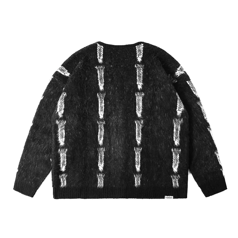 POSHBRAIN Screw Cardigan - Black