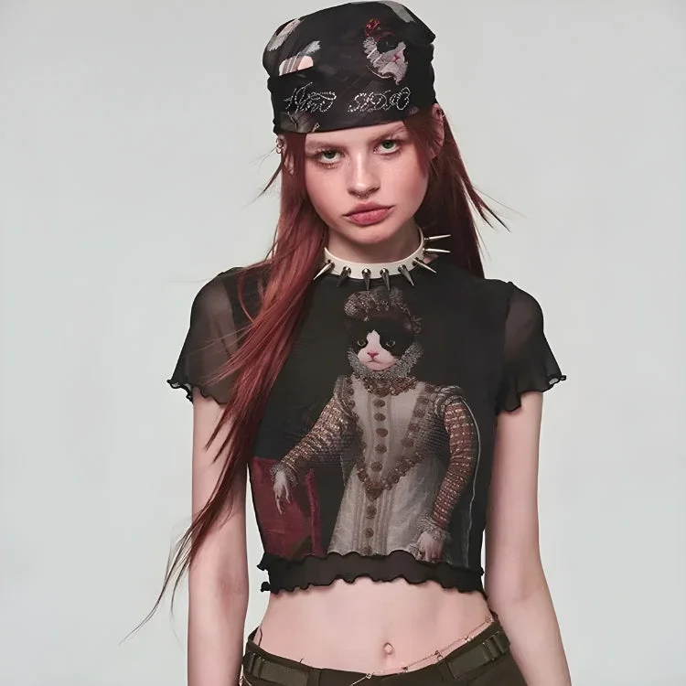 Princess Cat Crop Top