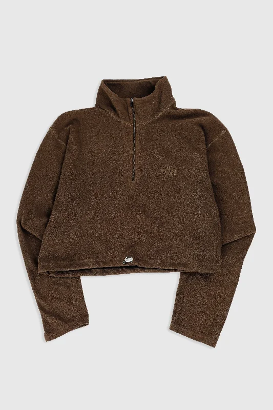 Rework North Face Crop Fleece Sweater - XL