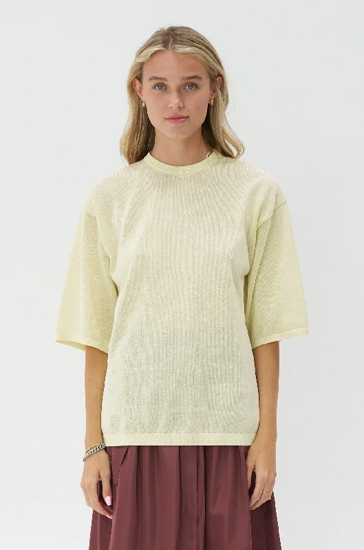 Crispy Sweater Oversized Easy T-Shirt, Butter