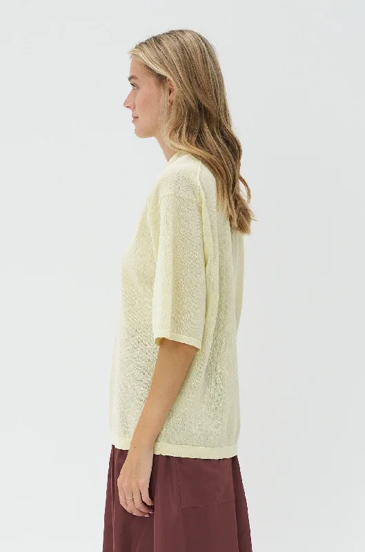 Crispy Sweater Oversized Easy T-Shirt, Butter