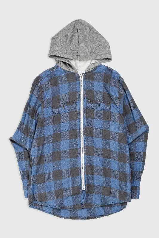 Unisex Rework Hooded Flannel - S