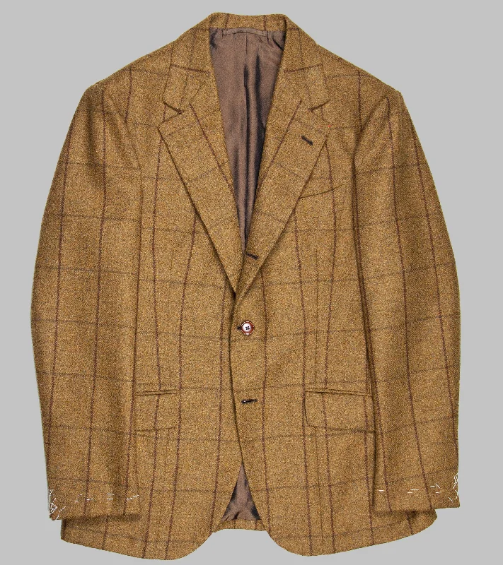 Dalcuore Single Breasted Windowpane Jacket