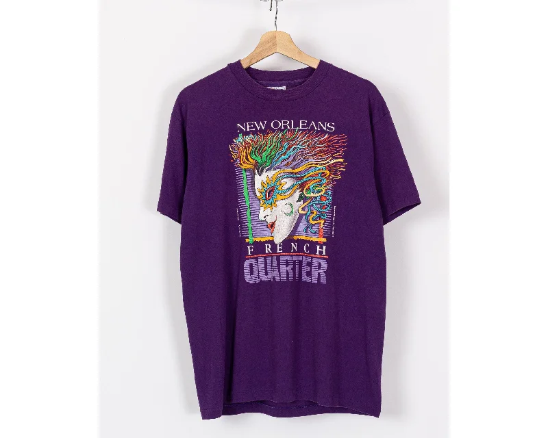 Vintage New Orleans French Quarter Mardi Gras T Shirt - Large