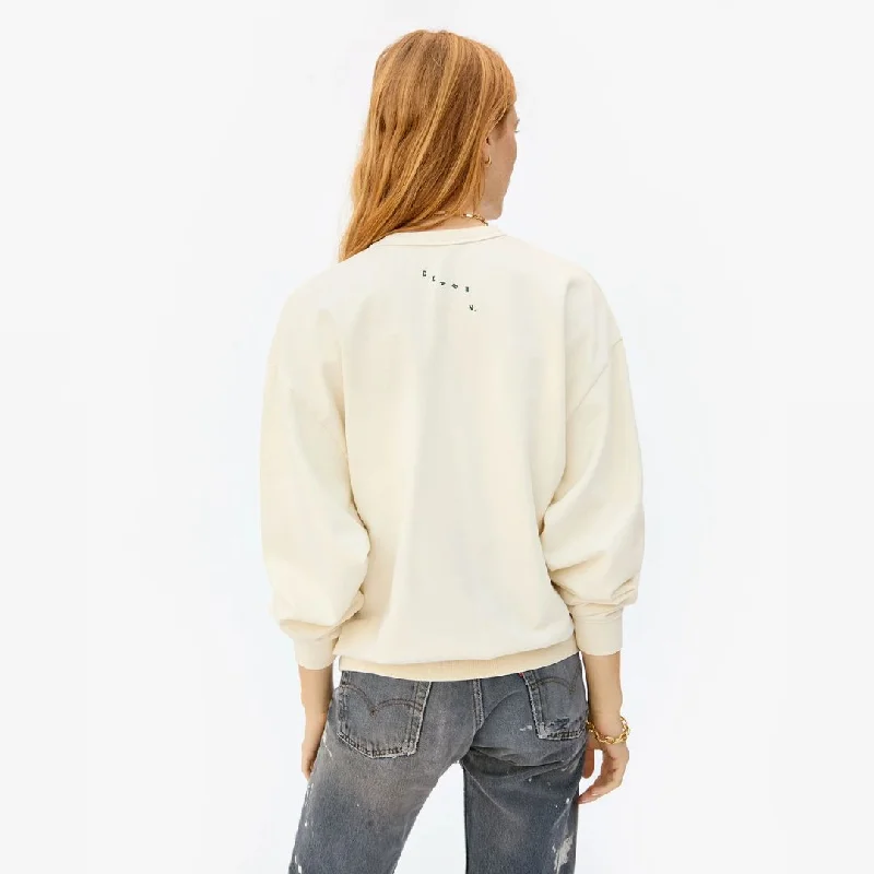 ""Ciao"" Oversized Sweatshirt (Cream)