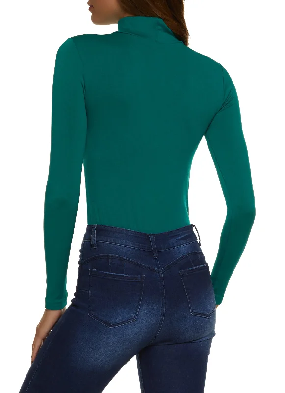 Basic Mock Neck Long Sleeve Bodysuit