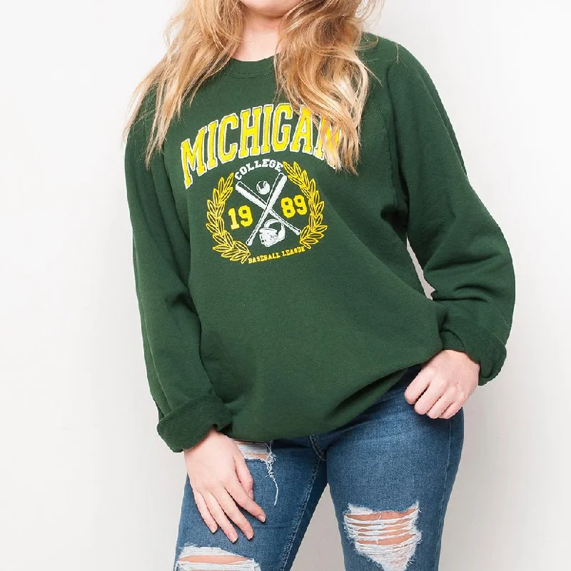 H&L - Michigan - Womens Sweat - Green