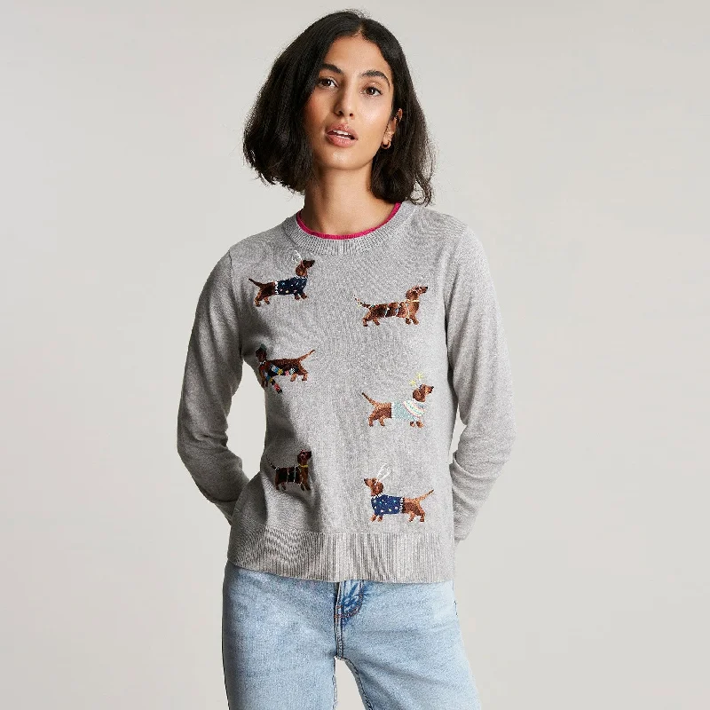 Joules Ladies Mariella Festive Intarsia Jumper