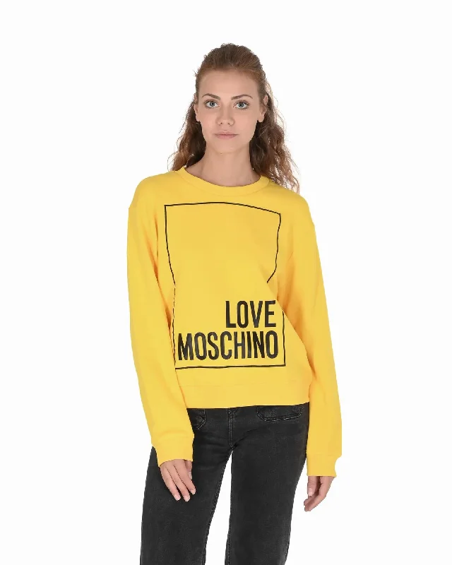 Love Moschino Cotton Sweatshirt with Inlay Detail - 40 EU