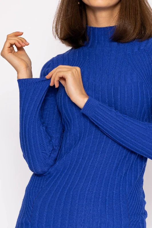 Rib Knit Top in Blue