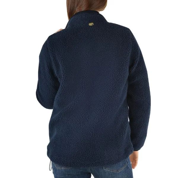 THOMAS COOK WOMENS JO FLEECE QUARTER ZIP PULLOVER NAVY