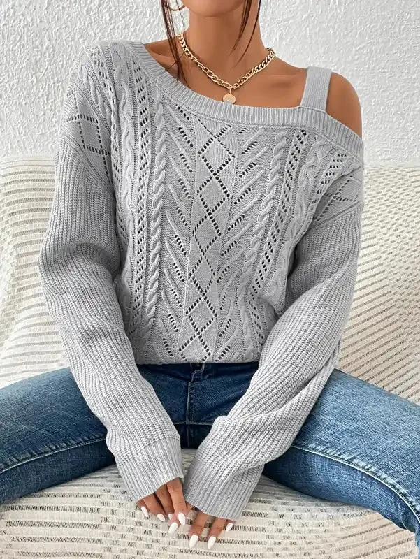 Women’s casual long-sleeved sweater top