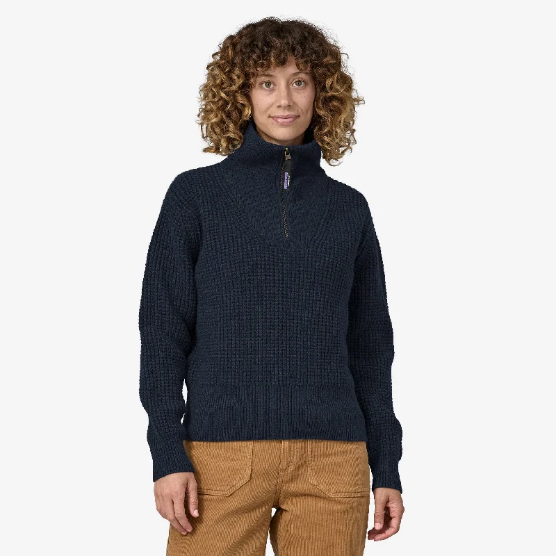 Women's Recycled Wool-Blend 1/4-Zip Sweater