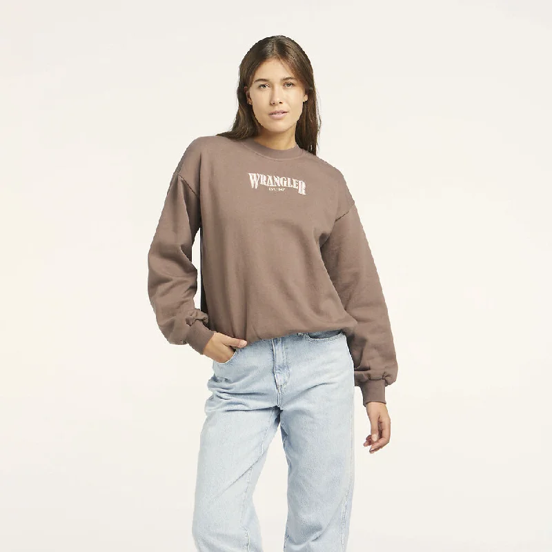 WRANGLER SLOUCH SWEAT DOUBLE-TAKE OAK