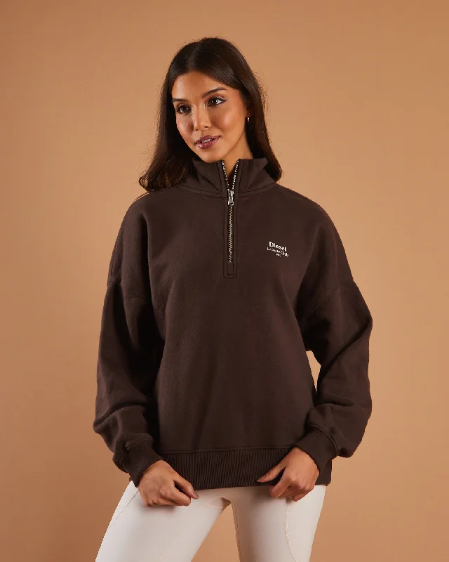 Allie Half Zip Coffee