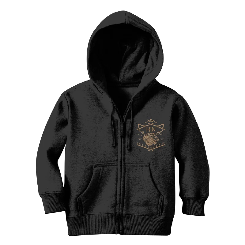 Loyalty Over Royalty Classic Kids Zip Hoodie