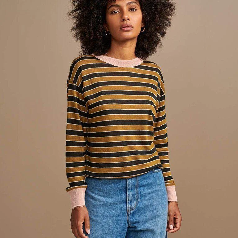 Senia T-Shirt (Olive Stripe)