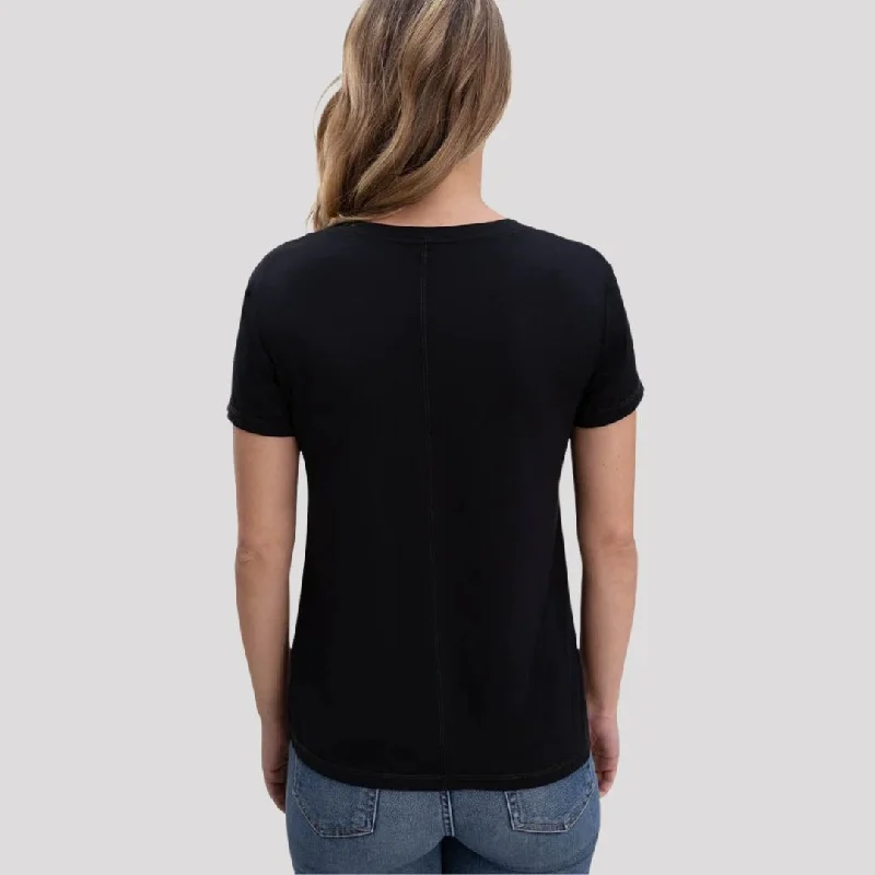 Sloane Scoop Tee (Black)