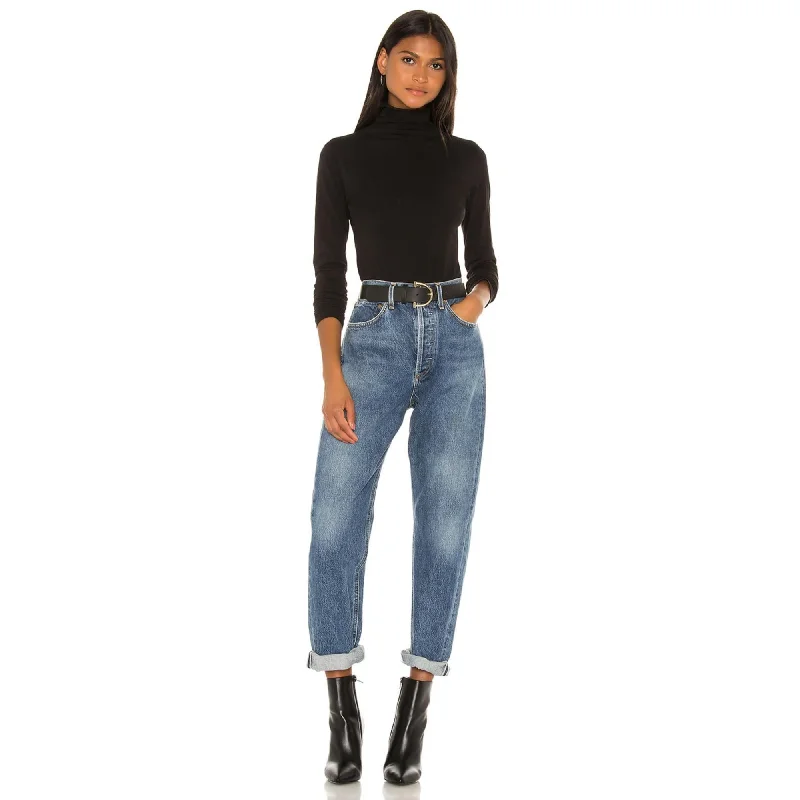 Talisia Mock Neck Top (Black)