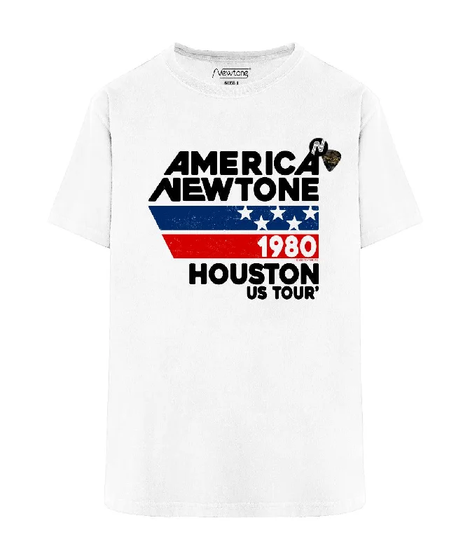 Tee shirt trucker dirty white ""HOUSTON SS24""