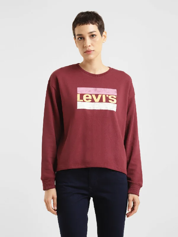 Women's Brand Logo Crew Neck Sweatshirt