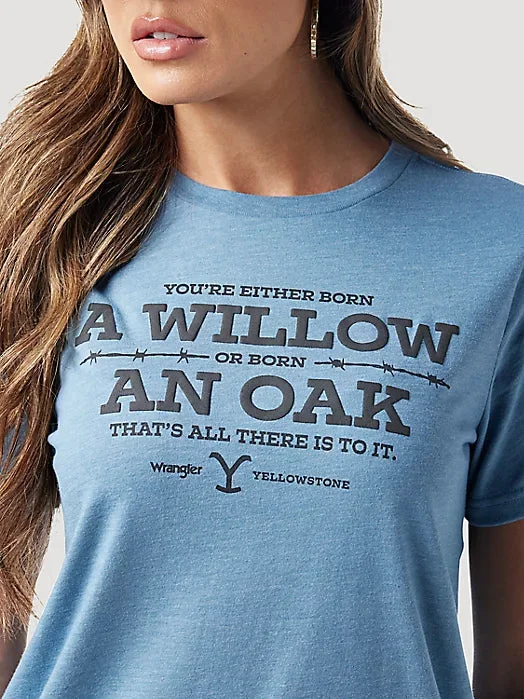 WRANGLER X YELLOWSTONE WOMEN'S WILLOW OR OAK SHORT SLEEVE TEE